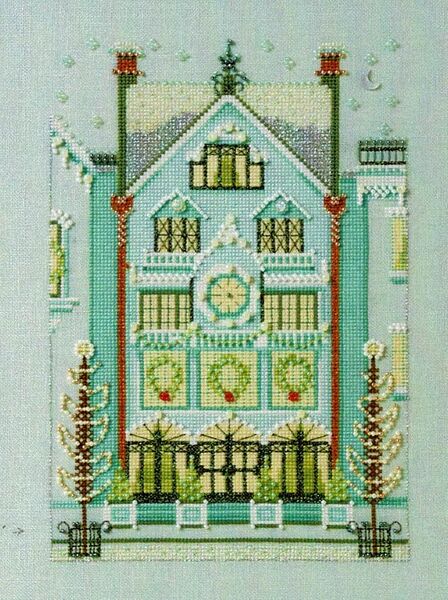 The Clockmaker's House - cross stitch pattern by Nora Corbett (variant ...