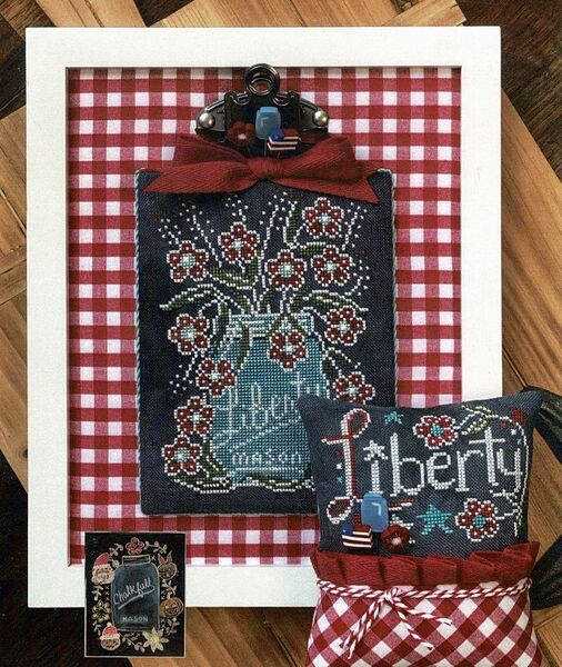 Liberty Chalk Full - cross stitch pattern by Hands On Design (variant ...