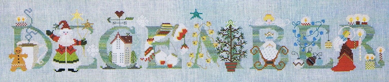 December - cross stitch pattern by The Cross-Eyed Cricket