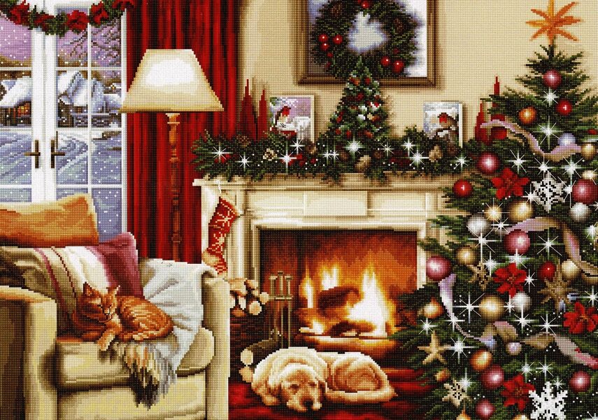 Christmas Interior - cross stitch kit by Luca - S