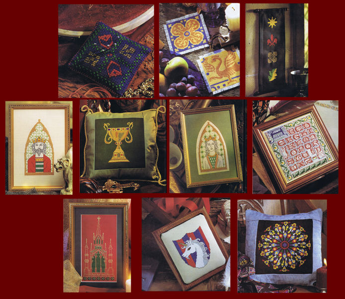 Medieval Designs in Cross Stitch