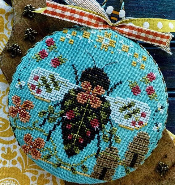 Botanical Bee - cross stitch pattern by Hands On Design (variant hd-307)