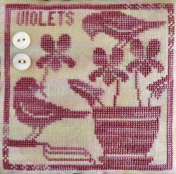 Gathering Violets - cross stitch pattern by Luminous Fiber Arts ...