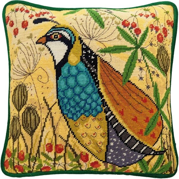 Partridge Cushion Front