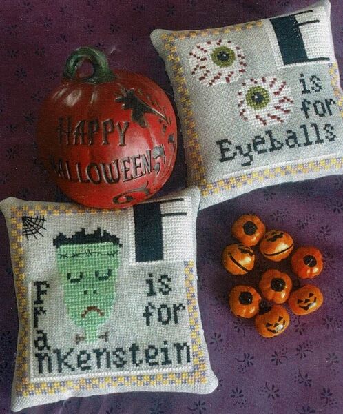 Halloween Alphabet - E & F