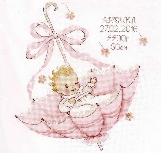 baby girl cross stitch kits