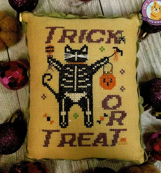 Scaredy Cat - cross stitch pattern by Needle Bling Designs (variant 194)