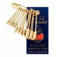 Brass Gold Coloured Safety Pins