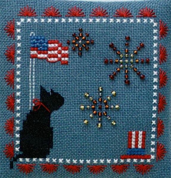 Fireworks - cross stitch pattern by Cotton Pixels (variant CPFC20)