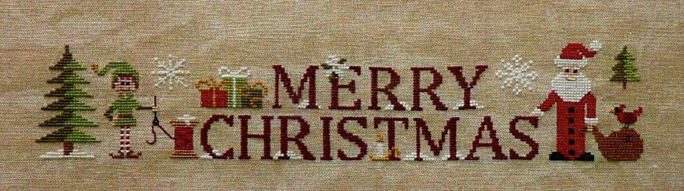 Simply Merry Christmas - cross stitch pattern by Jardin Prive (variant ...