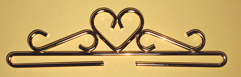 Heart Brass Hanger