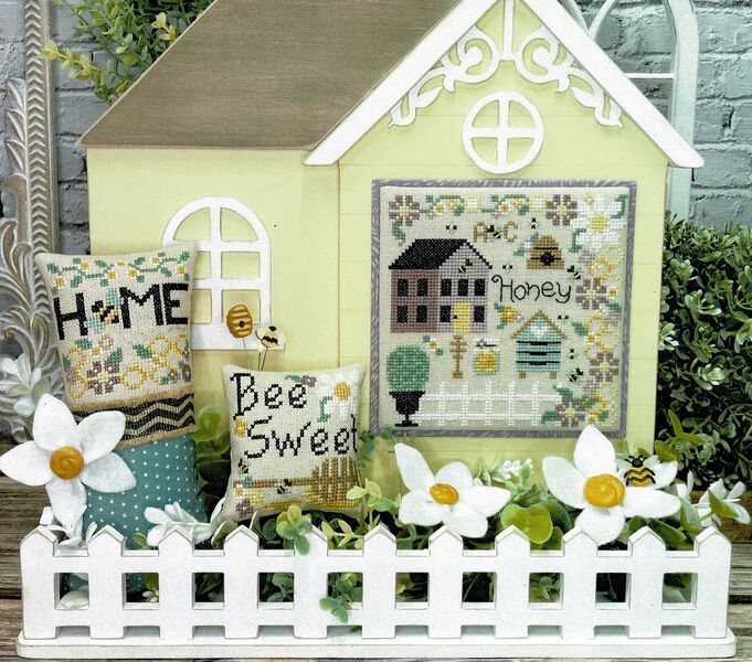 Honey House - cross stitch pattern by Erin Elizabeth Designs (variant ...