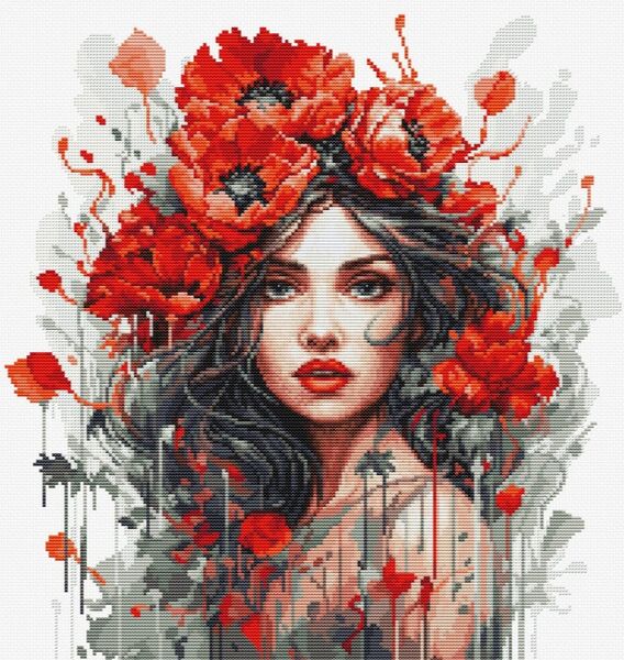 The Girl With Poppies