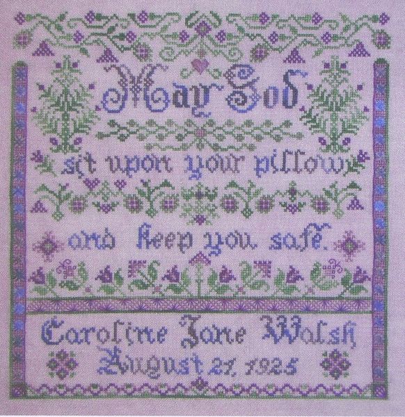 Bedtime Blessing Birth Sampler