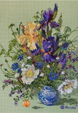 Irises and Wildflowers (view 2)