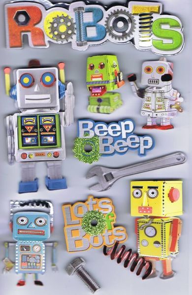 Robots 3D Stickers