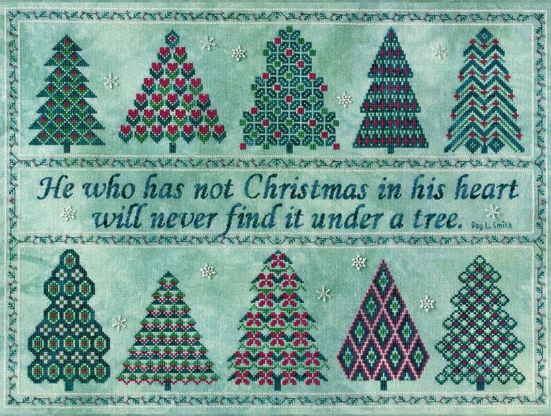 The Spirit of Christmas - cross stitch pattern by Glendon Place