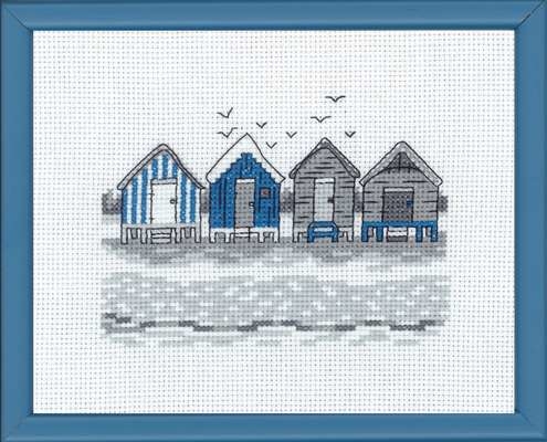 Blue Beach Huts - click for larger image